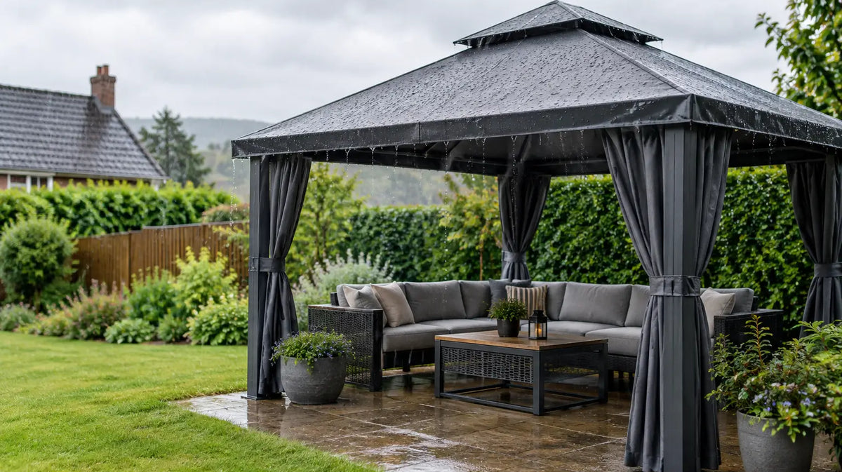 Are Gazebos Waterproof Enough for British Weather?