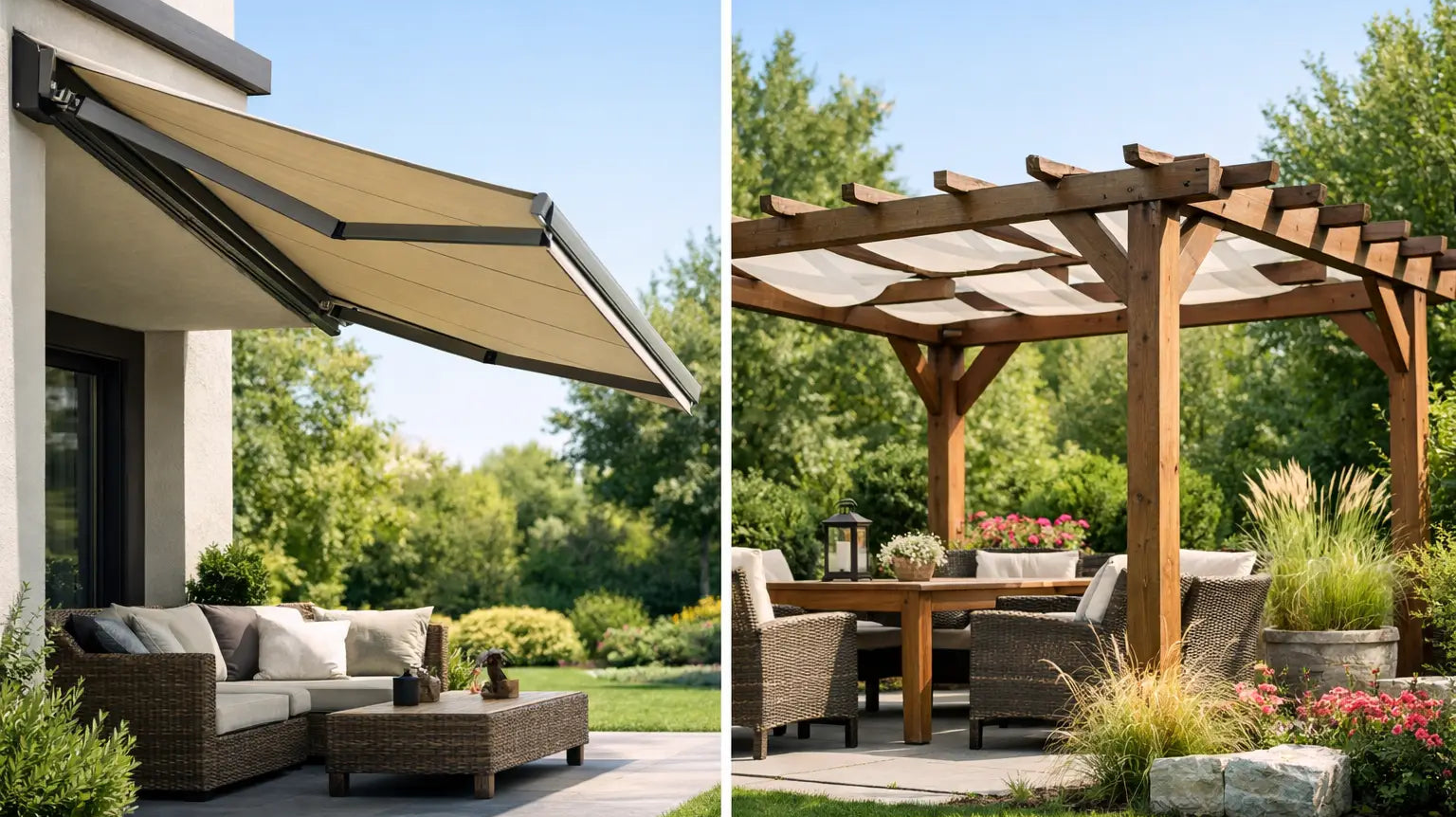 Awning vs Pergola Difference for Your Garden