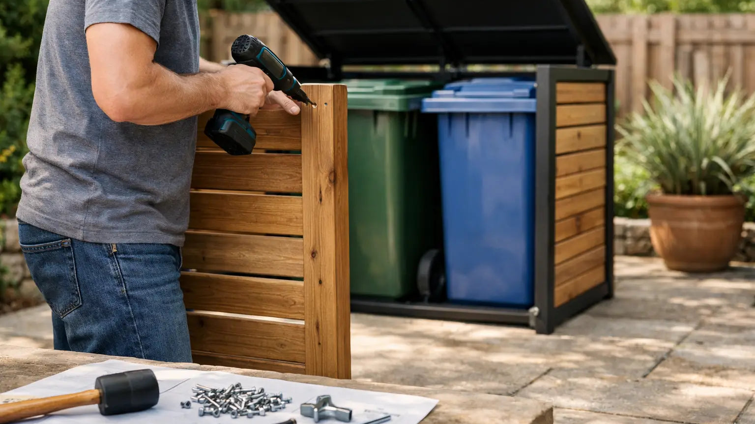 How to Assemble Wheelie Bin Storage