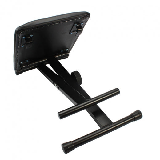 Glarry Adjustable Folding Piano Bench Stool Seat Black - anydaydirect