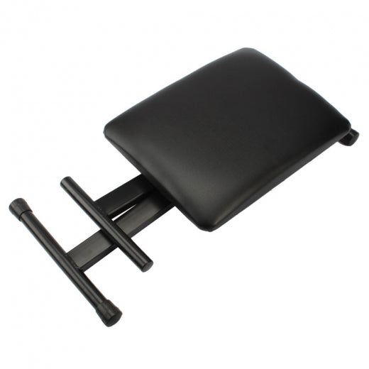 Glarry Adjustable Folding Piano Bench Stool Seat Black - anydaydirect