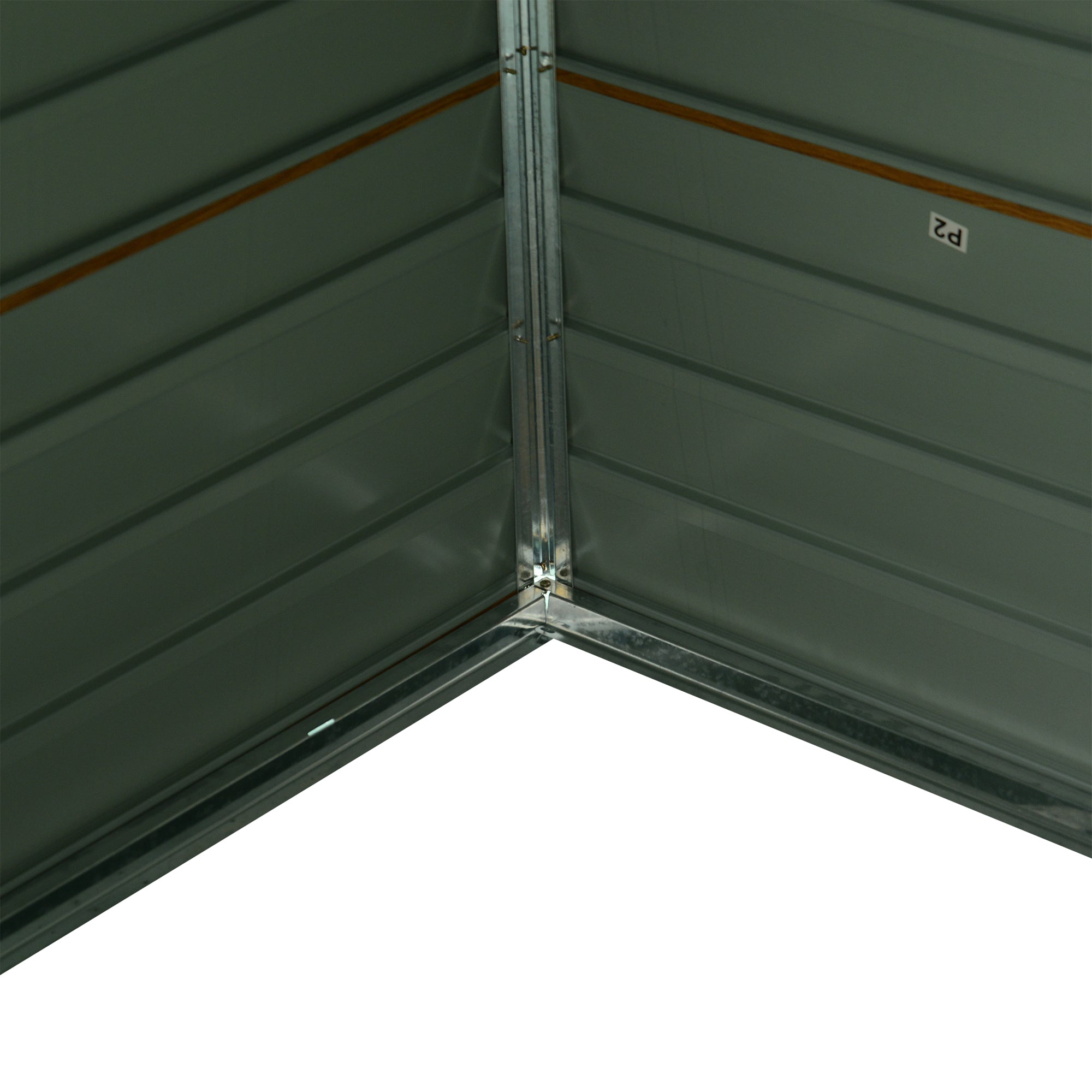Outsunny 8 x 6.5 ft Metal Garden Storage Shed Apex Store for Gardening Tool with Foundation Ventilation and Lockable Door, Brown - anydaydirect