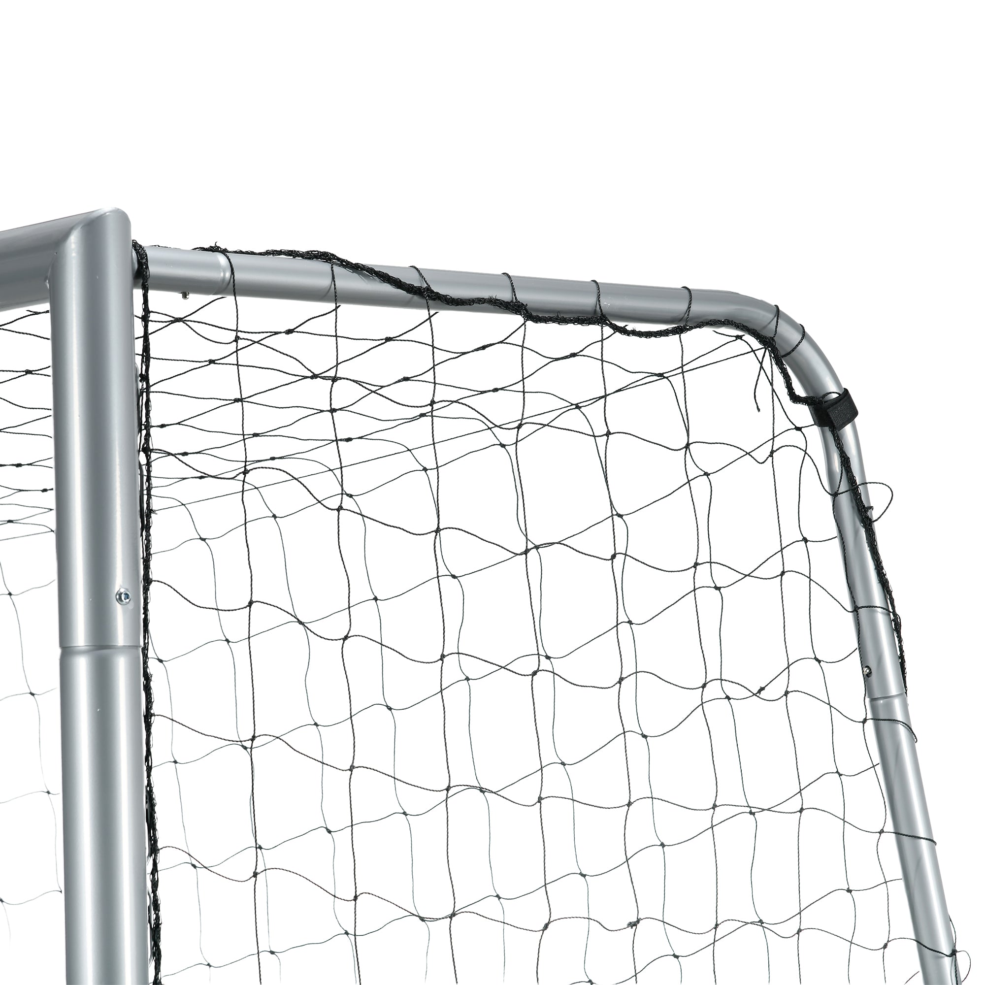 SPORTNOW 10ft x 6.5ft Football Goal, Football Net for Garden with Ground Stakes, Quick and Simple Set Up - anydaydirect