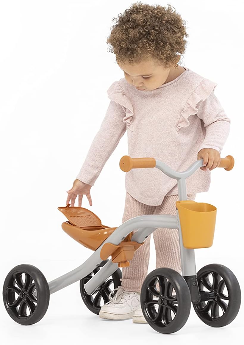 Chillafish Quadie 2 Bike And Basket Silver Rideon - anydaydirect