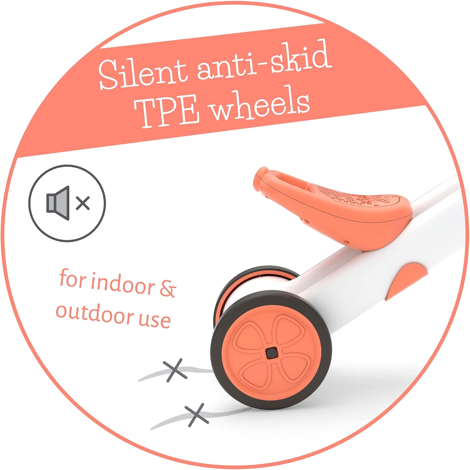 Chillafish Bunzi gradual balance bike and tricycle, 2-in-1 ride on toy for 1-3 year old, combines toddler tricycle and adjustable lightweight balance bike in one, silent non-marking wheels, Flamingo - anydaydirect