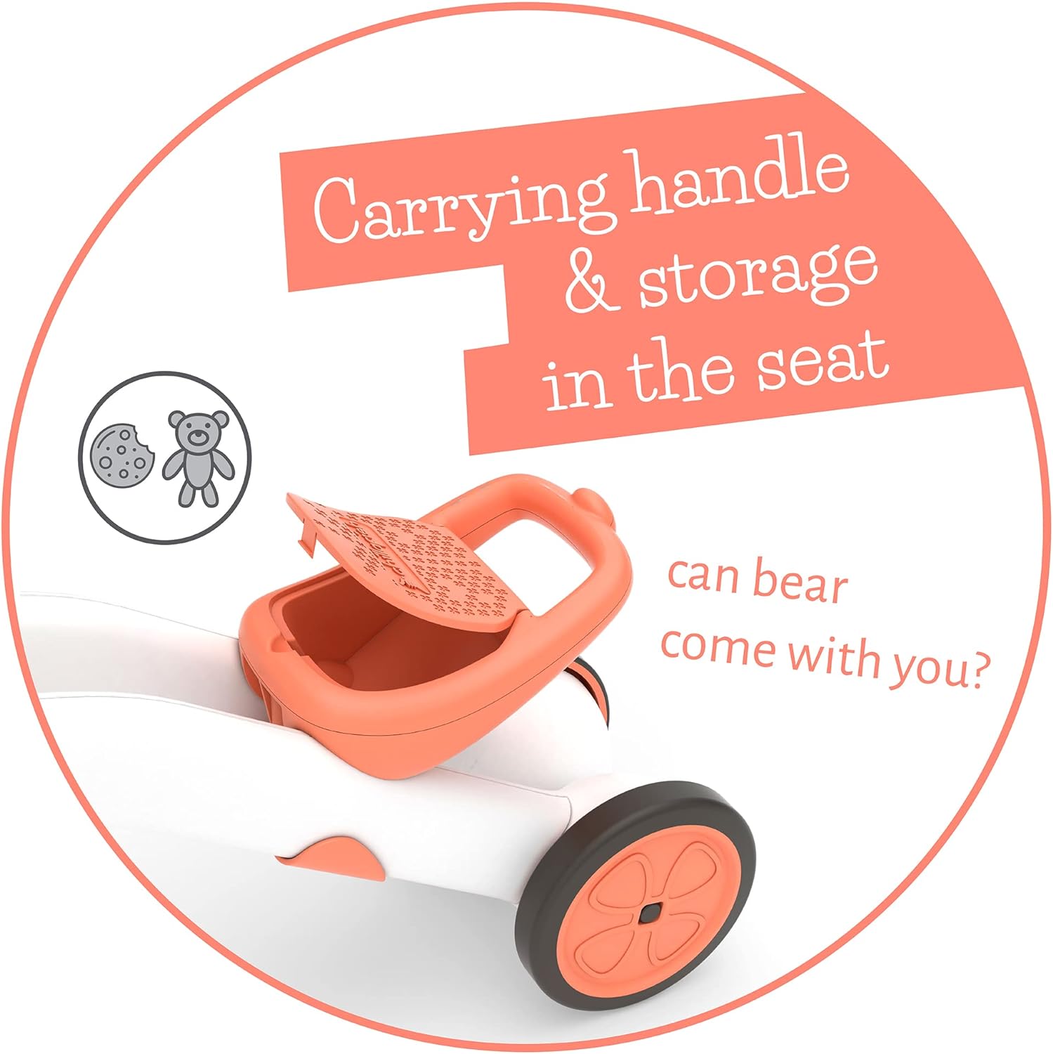Chillafish Bunzi gradual balance bike and tricycle, 2-in-1 ride on toy for 1-3 year old, combines toddler tricycle and adjustable lightweight balance bike in one, silent non-marking wheels, Flamingo - anydaydirect