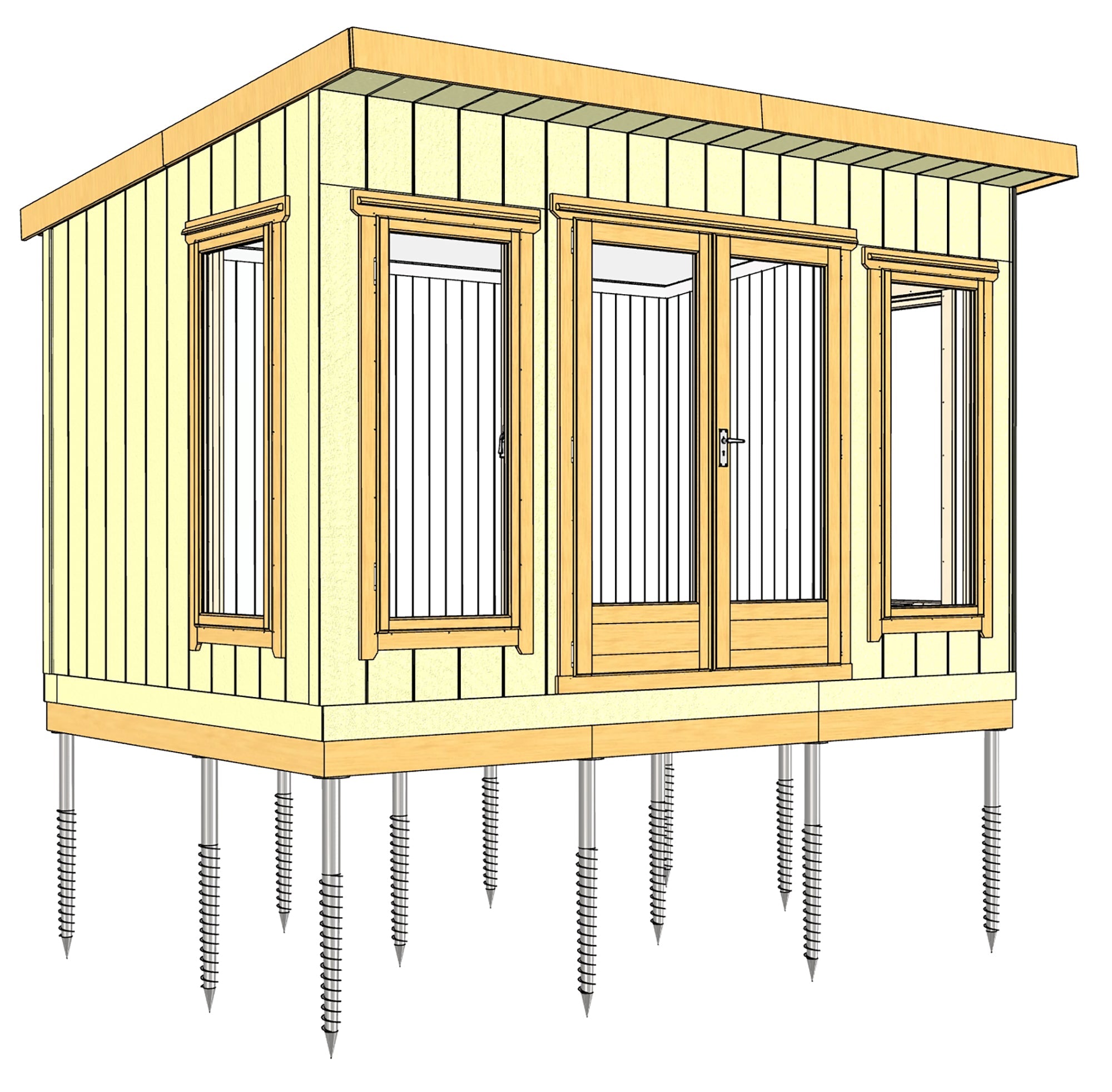 Gorilla Shed Base - Groundscrew Base System From 0sq Ft to 720sq Ft - anydaydirect