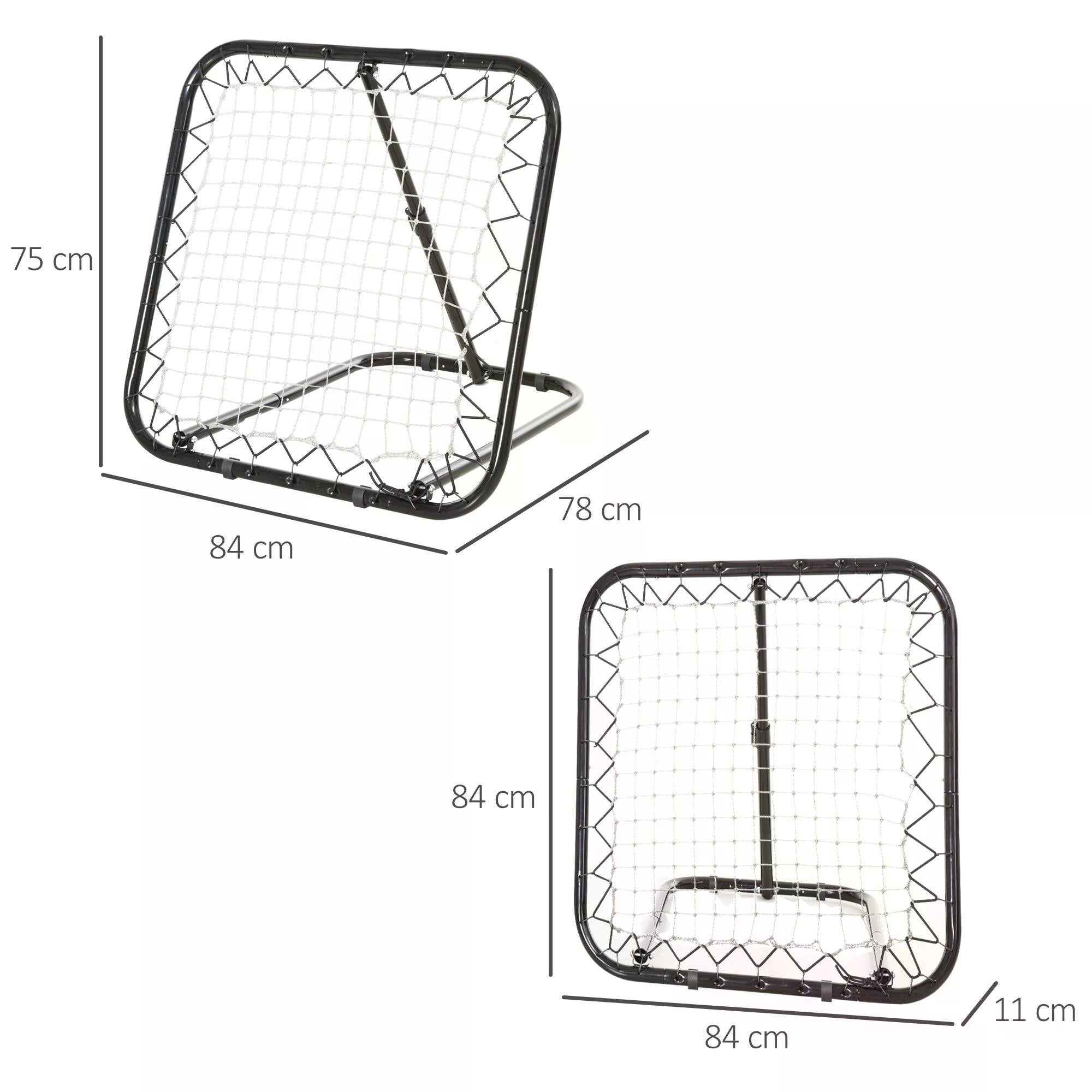 HOMCOM Angle Adjustable Rebounder Net Goal Training Set Football, Baseball - anydaydirect