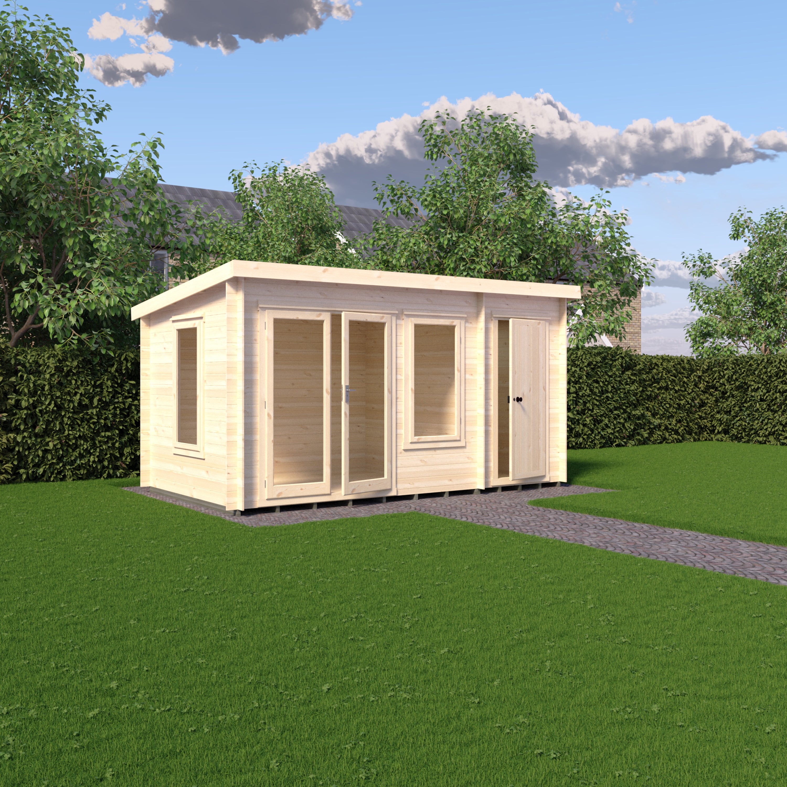 Shire Elm 8x14 Log Cabin
