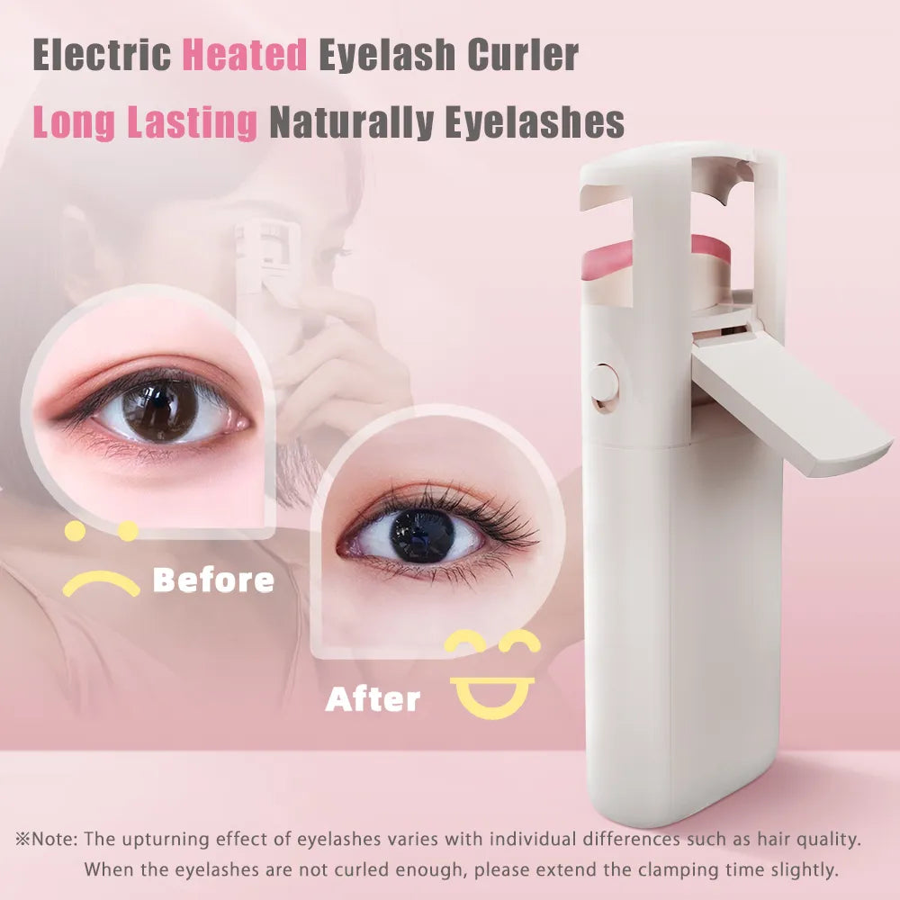 ANLAN Electric Heated Eyelash Curler Long-Lasting Curl Electric Eye Lash Perm Eyelashes Clip Eyelash Curler Device Makeup Tools - anydaydirect