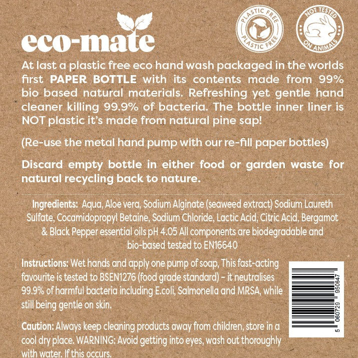 Eco Bergamot & Black Pepper Handwash - anydaydirect