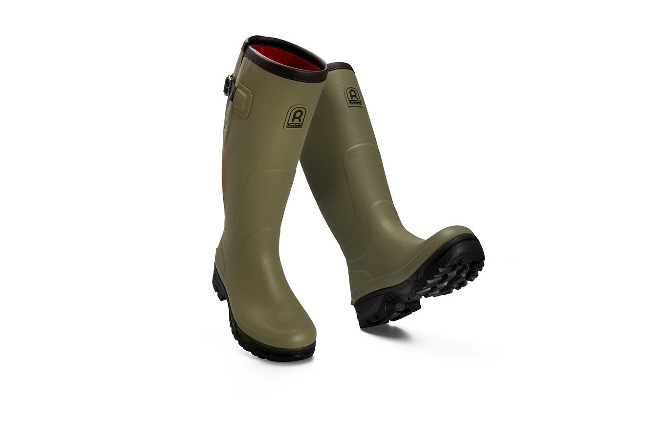 Rouchette Veneur Neoprene Lady Boot - Khaki - anydaydirect