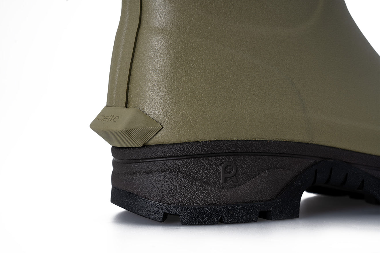 Rouchette Veneur Neoprene Lady Boot - Khaki - anydaydirect