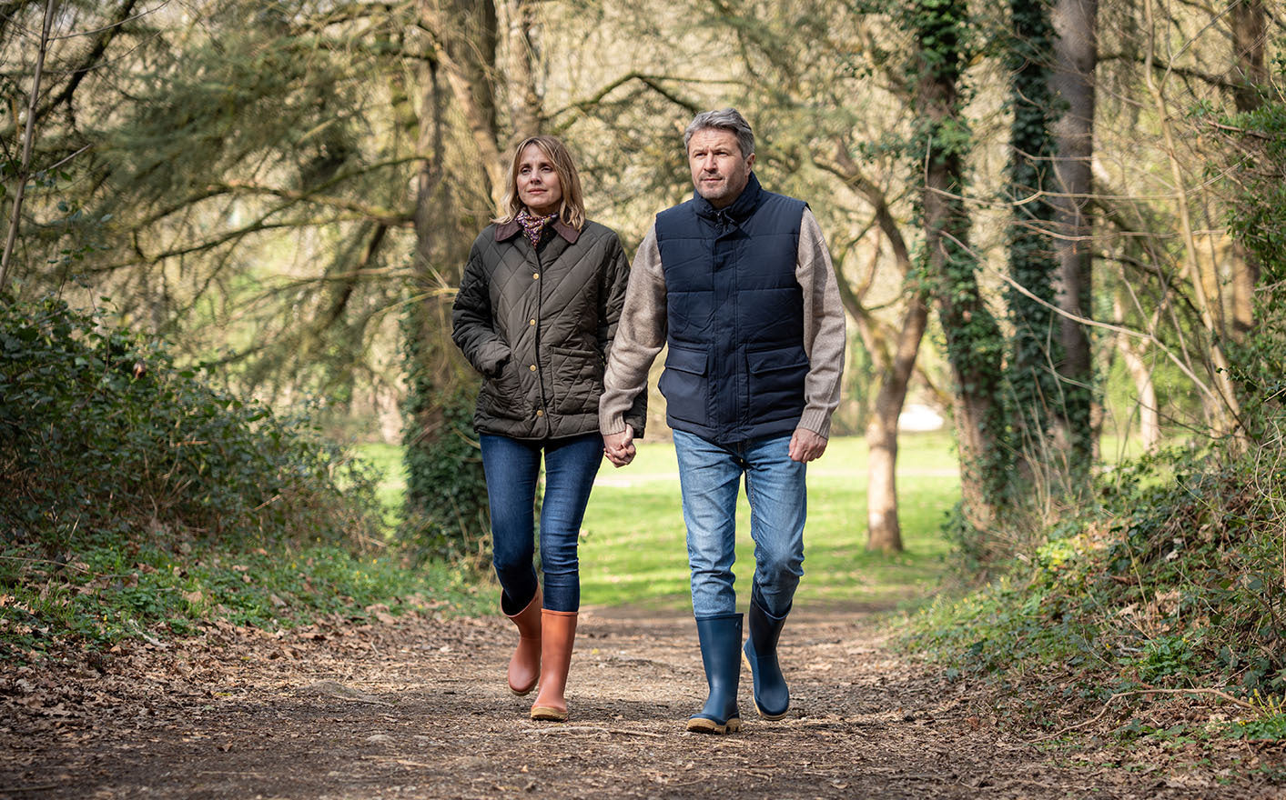 Rouchette Remoove Wellington Boots - Navy - anydaydirect