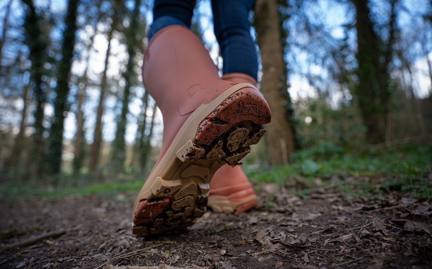 Rouchette Remoove Wellington Boots - Terracotta - anydaydirect