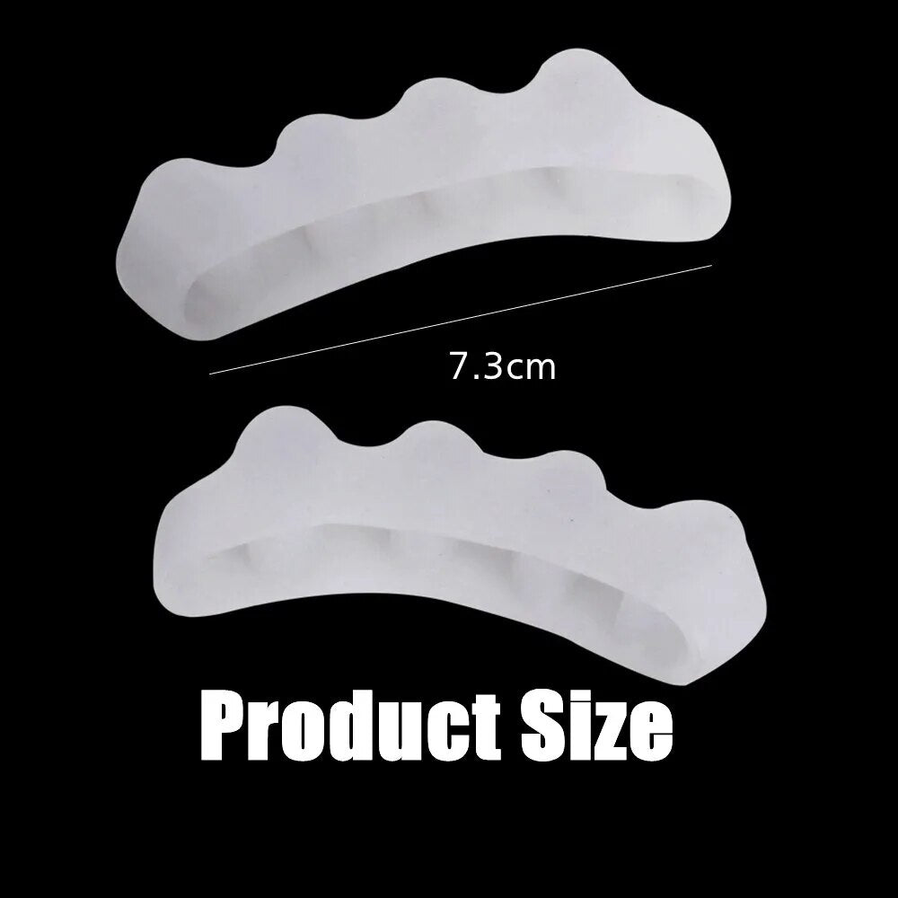 4Pcs Toe Protector Silicone Bunion Corrector Thumb Valgus Protector Nail Tools Foot Care Toe Separator Spreader - anydaydirect