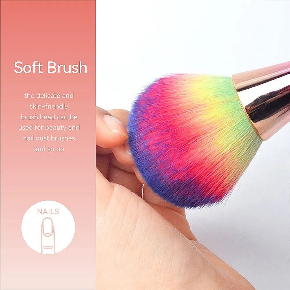 3 Styles Nail Art Dust Brush for Manicure Beauty Brush Blush Powder Brushes Fashion Gel Nail Accessories Nail Tools - anydaydirect