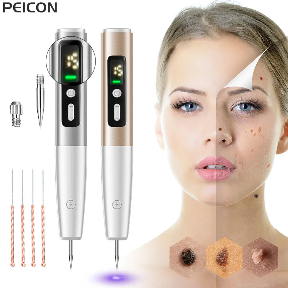 Skin Tag Remover Laser Plasma Pen Dark Spot Mole Wart Remover Pen Electric Tattoo Freckle Nevus Black Spots Skin Tag Removal - anydaydirect