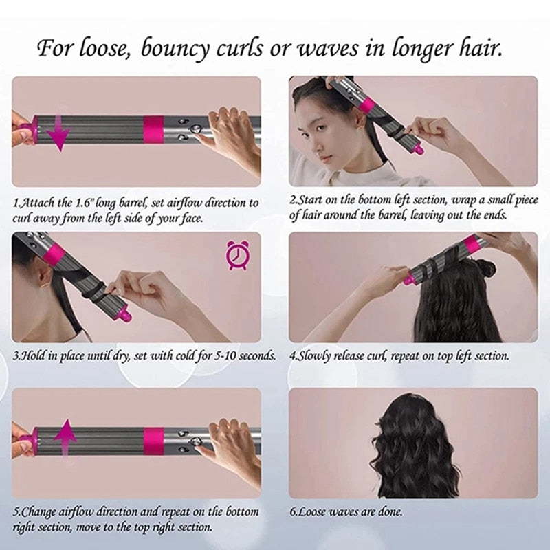 For Dyson Airwrap Hair Styler Curler Nozzle Curling Iron Accessories Curly Hair Styling Machine HS01 HS05 HD08 Parts - anydaydirect
