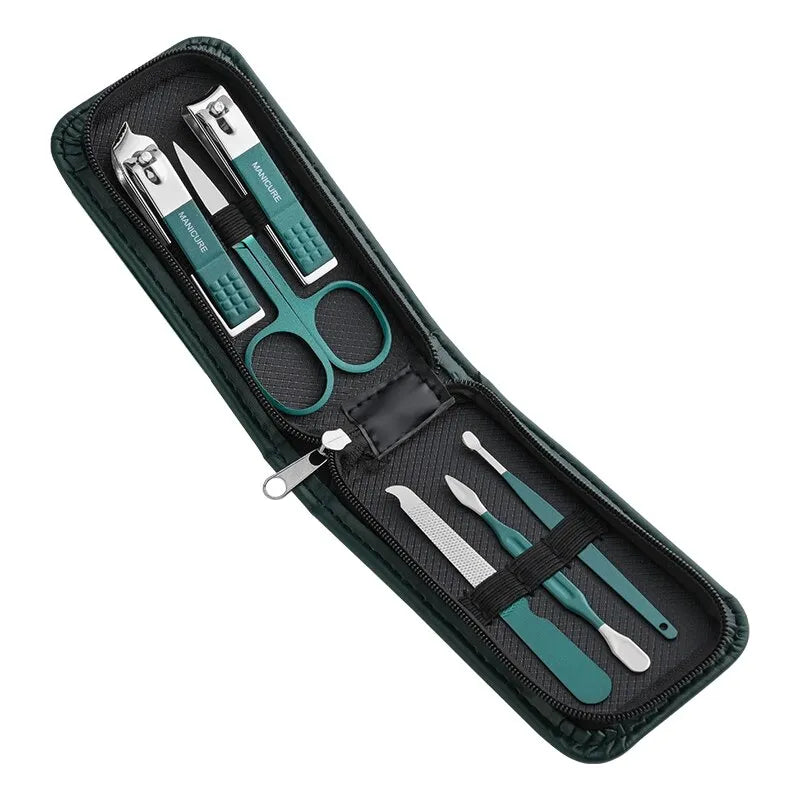 Nail Scissors Set Household High End Mens And Womens Special Nail Clippers Manicure Beauty Tools 6 Piece Portable Household - anydaydirect