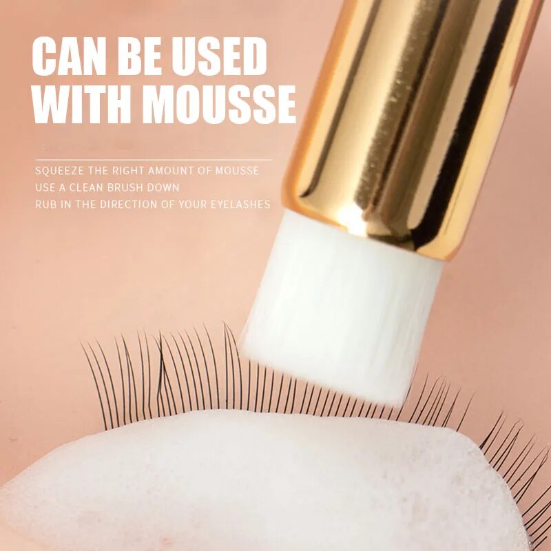 Eyelash Cleaning Brush Lash Shampoo Brush for Eyelash Extensions Peel Off Blackhead Remover Makeup Tools - anydaydirect