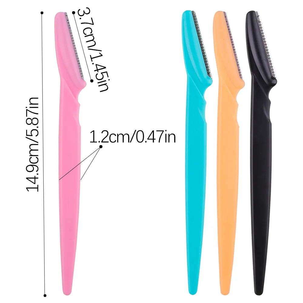 3/4/10Pcs Eyebrow Trimmer Blade Shaver Portable Face Razor Eye Brow Epilation Hair Removal Cutters Safety Razor Woman Makeup - anydaydirect