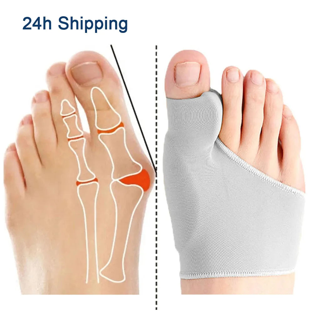 Toe Separator Hallux Valgus Bunion Corrector Orthotics Feet Bone Thumb Adjuster Correction Pedicure Sock Straightener - anydaydirect