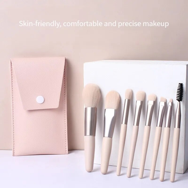 Professional Makeup Brushes Set 8pcs Foundation Brush Blush Eyebrow Brush Lip Brush Concealer Beauty Tools Brush - anydaydirect
