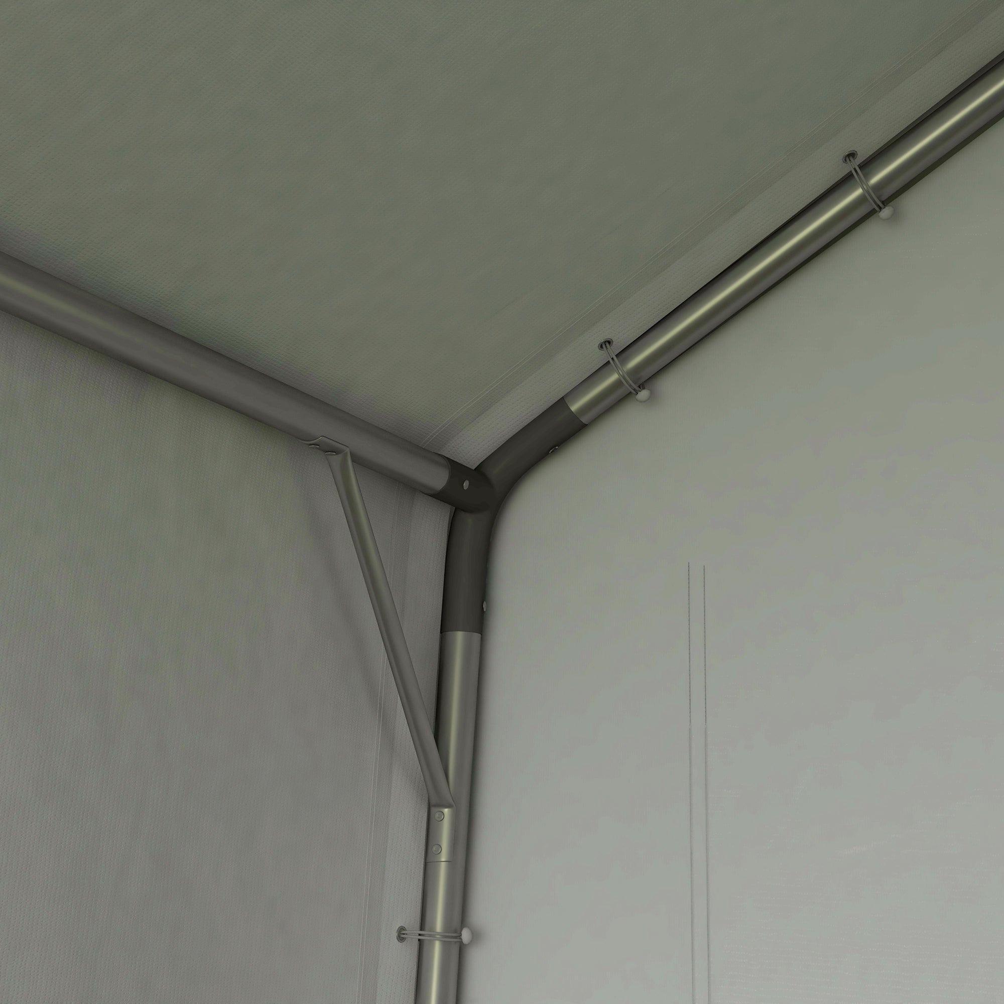 Outsunny 3 x 3(m) Waterproof Portable Shed, Garden Storage Tent with Ventilation Window, for Bike, Motorbike, Garden Tools - anydaydirect