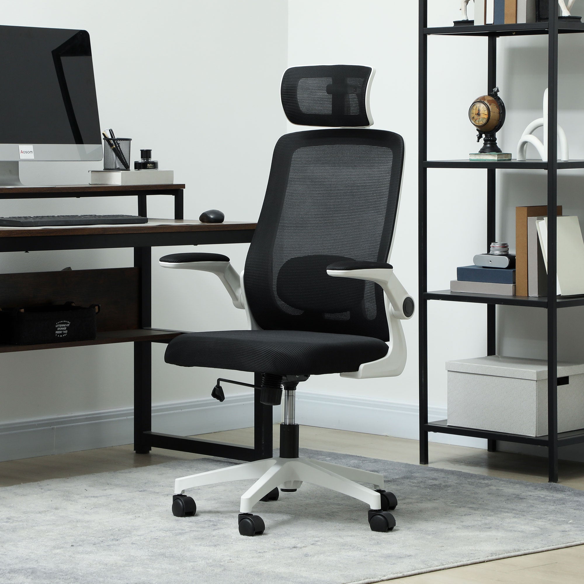 HOMCOM Multi-Adjust Office Chair - Black - anydaydirect