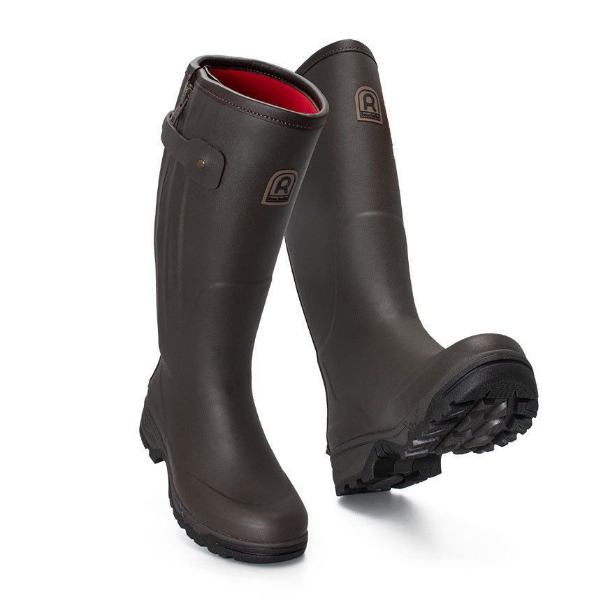 Rouchette Veneur Neoprene Zip Boot - Brown - anydaydirect