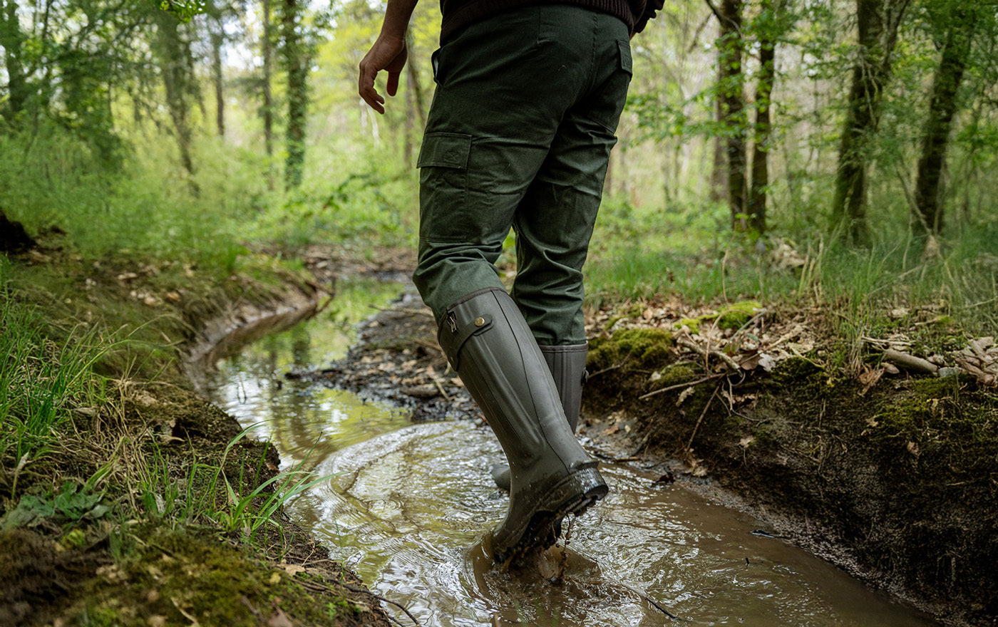 Rouchette Veneur Neoprene Zip Boot - Brown - anydaydirect