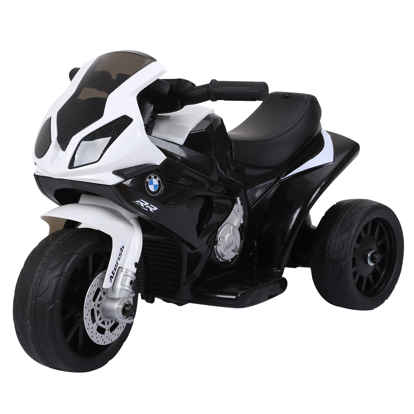 HOMCOM Compatible for Electric Kids Ride on Motorcycle BMW S1000RR w/ Headlights Music Battery Powered Play Bike 6V Black - anydaydirect