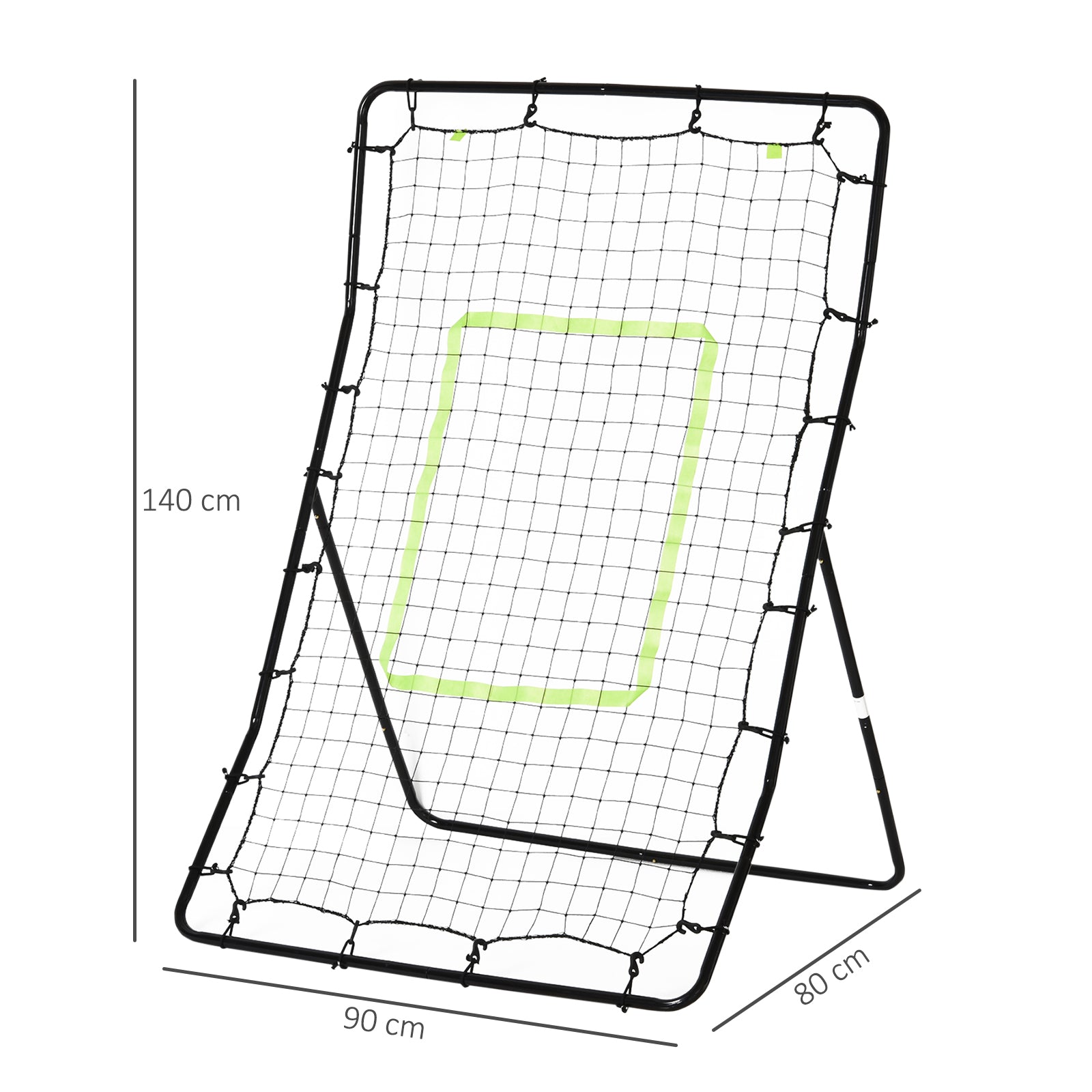HOMCOM Rebounder Net Playback Game Spot Target Ball Rebounders Training Equipment Play Teaching - anydaydirect