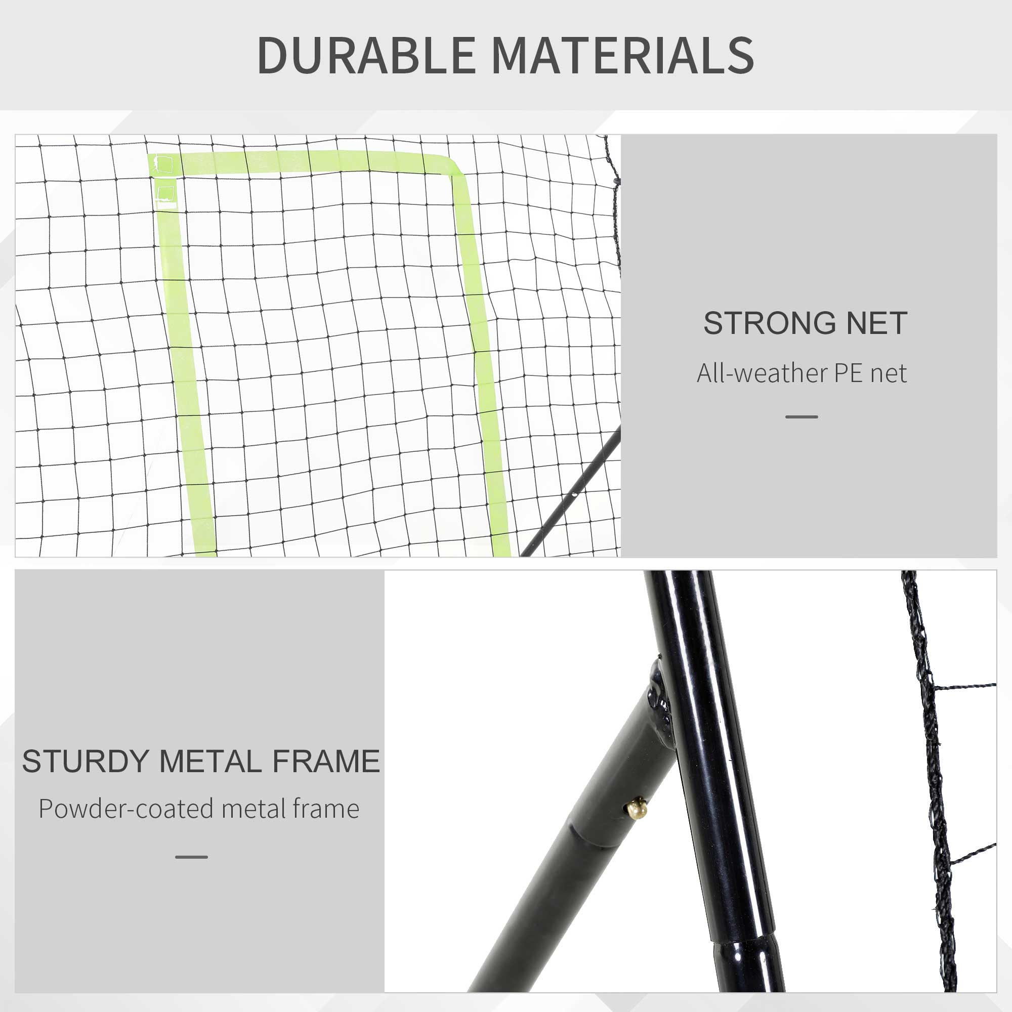 HOMCOM Baseball Rebounder Net Teens Adults Game Spot Softball Training Aid Practise Target Strike Shot Goal Play - anydaydirect