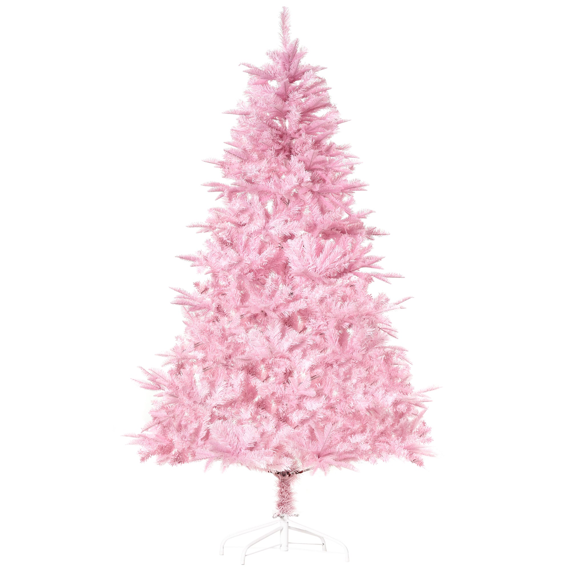 HOMCOM 5FT Pop-up Artificial Christmas Tree Holiday Xmas Holiday Tree Decoration with Automatic Open for Home Party, Pink - anydaydirect