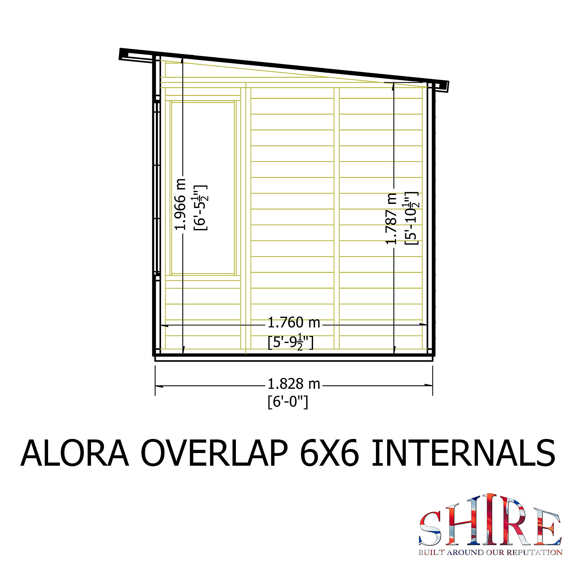 Shire Alora 6x6 Pent Summerhouse