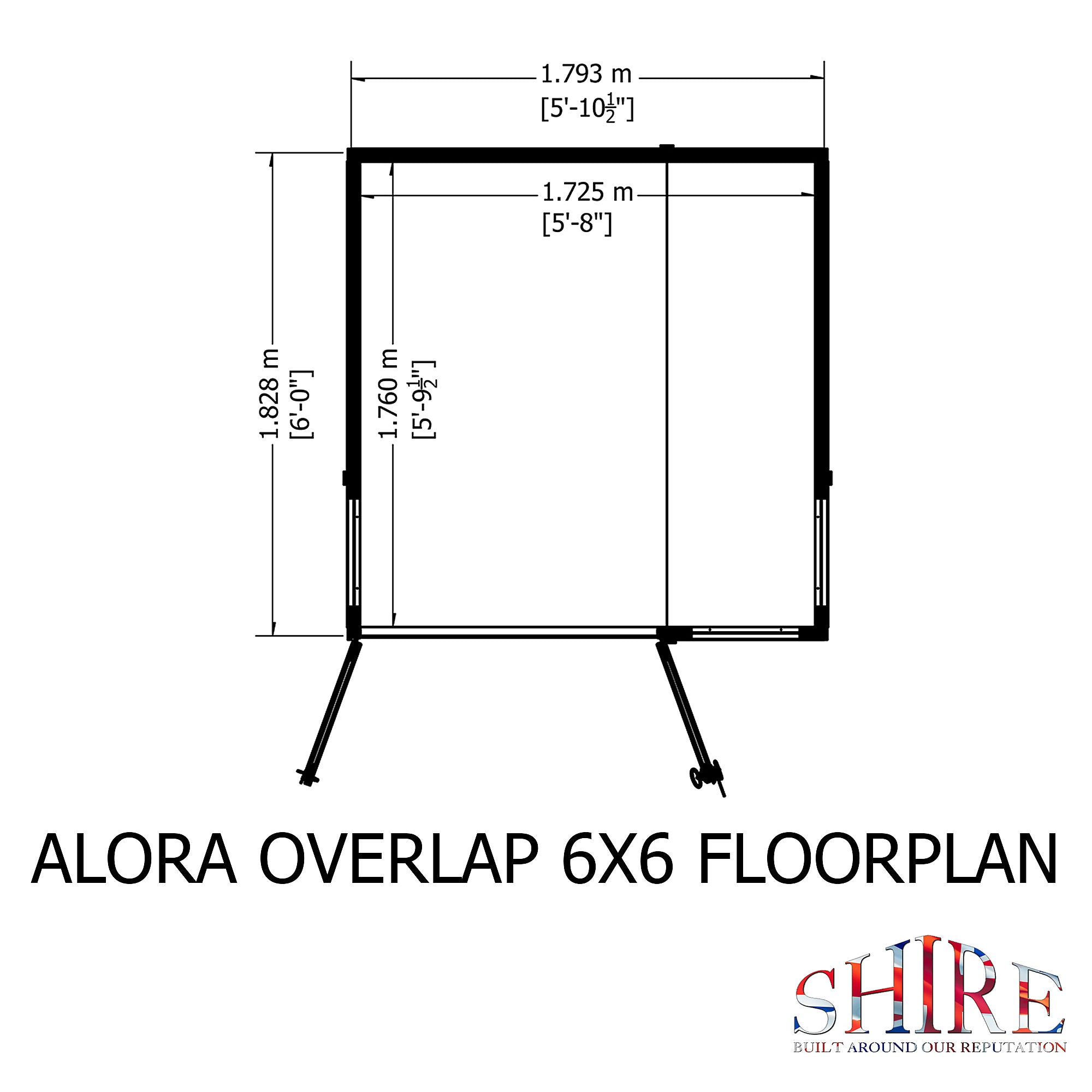 Shire Alora 6x6 Pent Summerhouse