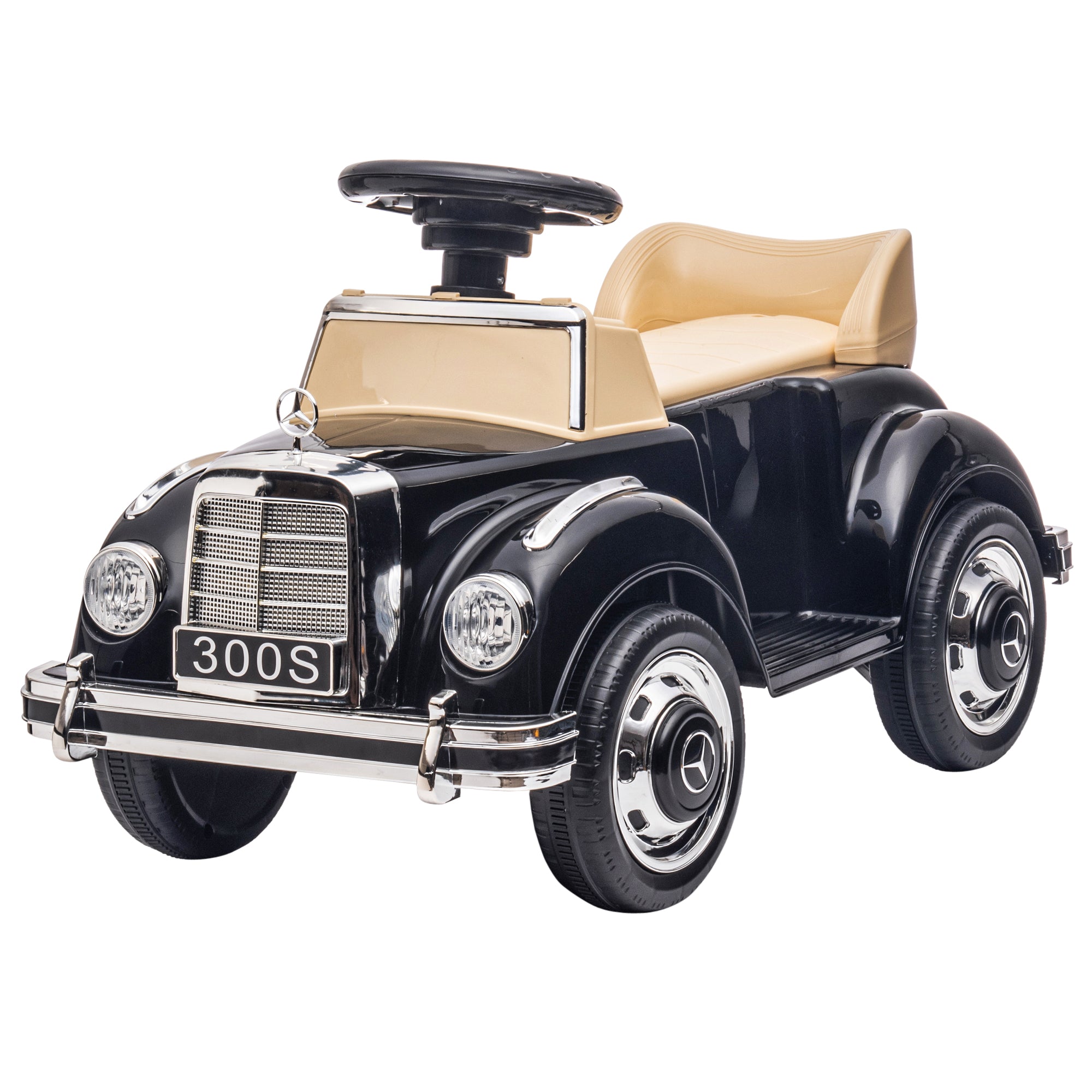 AIYAPLAY Foot to Floor Ride on Sliding Car Mercedes-Benz 300S Licensed for 18-48 months - anydaydirect