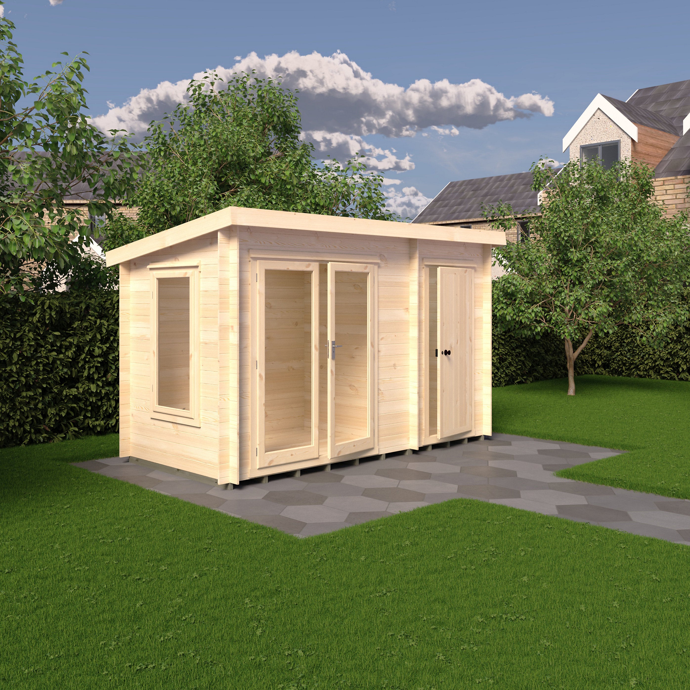 Shire Elm 6x12 Log Cabin