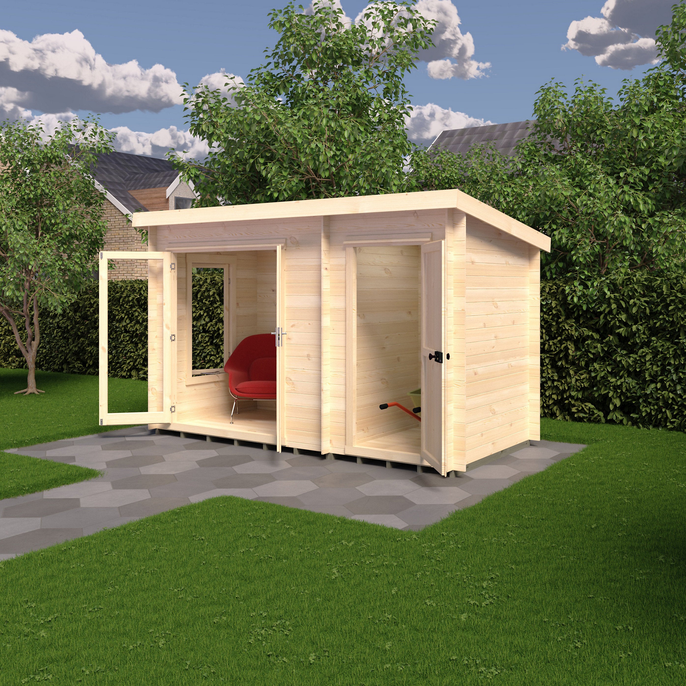 Shire Elm 6x12 Log Cabin