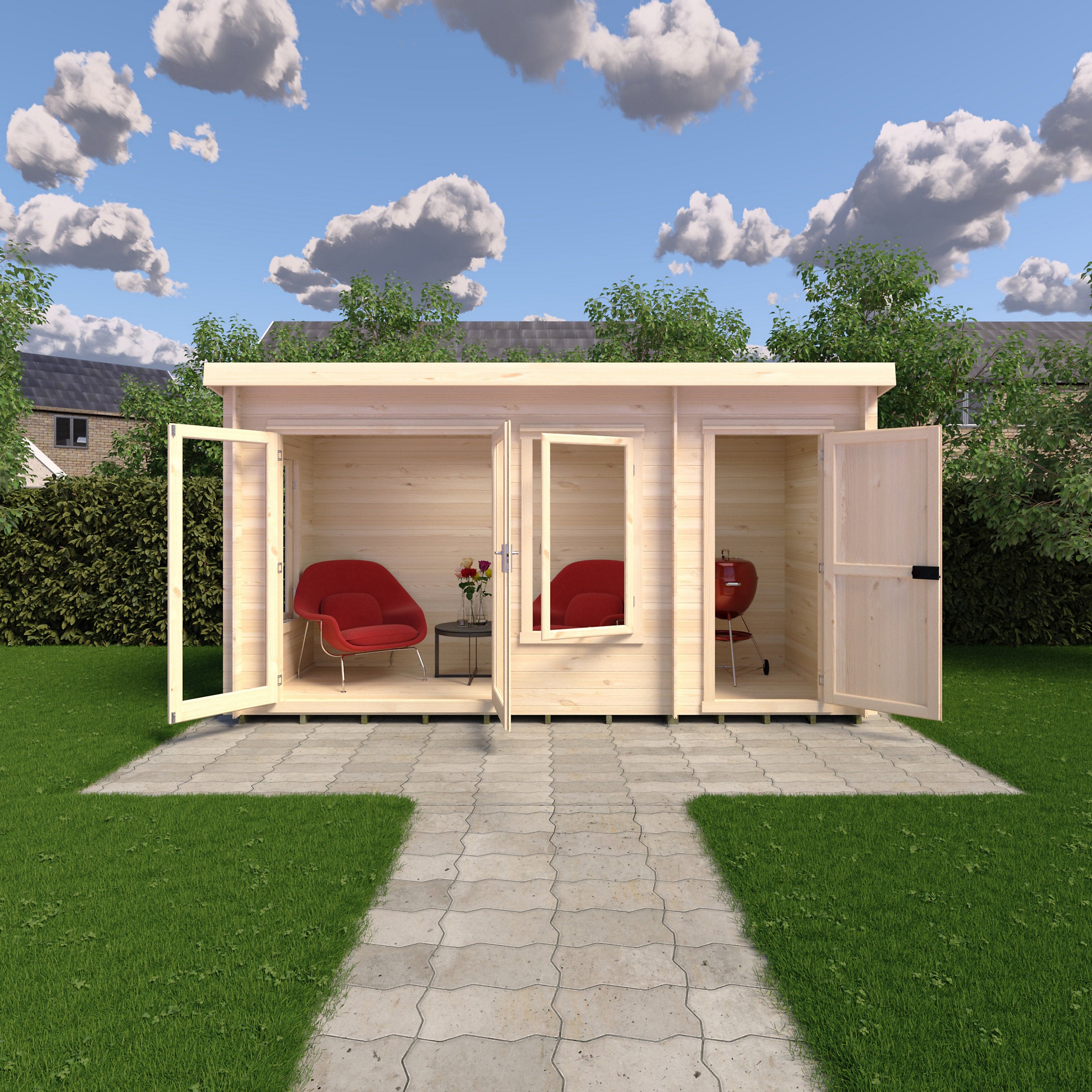 Shire Elm 6x14 Log Cabin