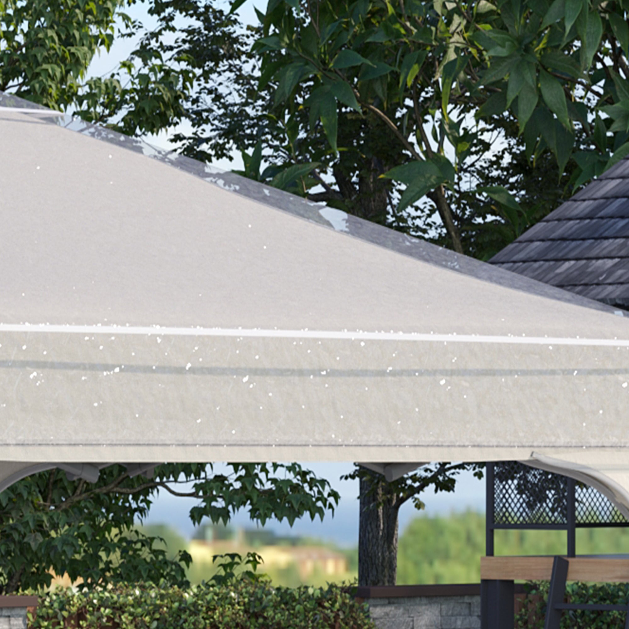 Outsunny 3 x 3 (m) Gazebo Protective Cover, Waterproof Cover for Gazebo, Canopy, and Tent - anydaydirect