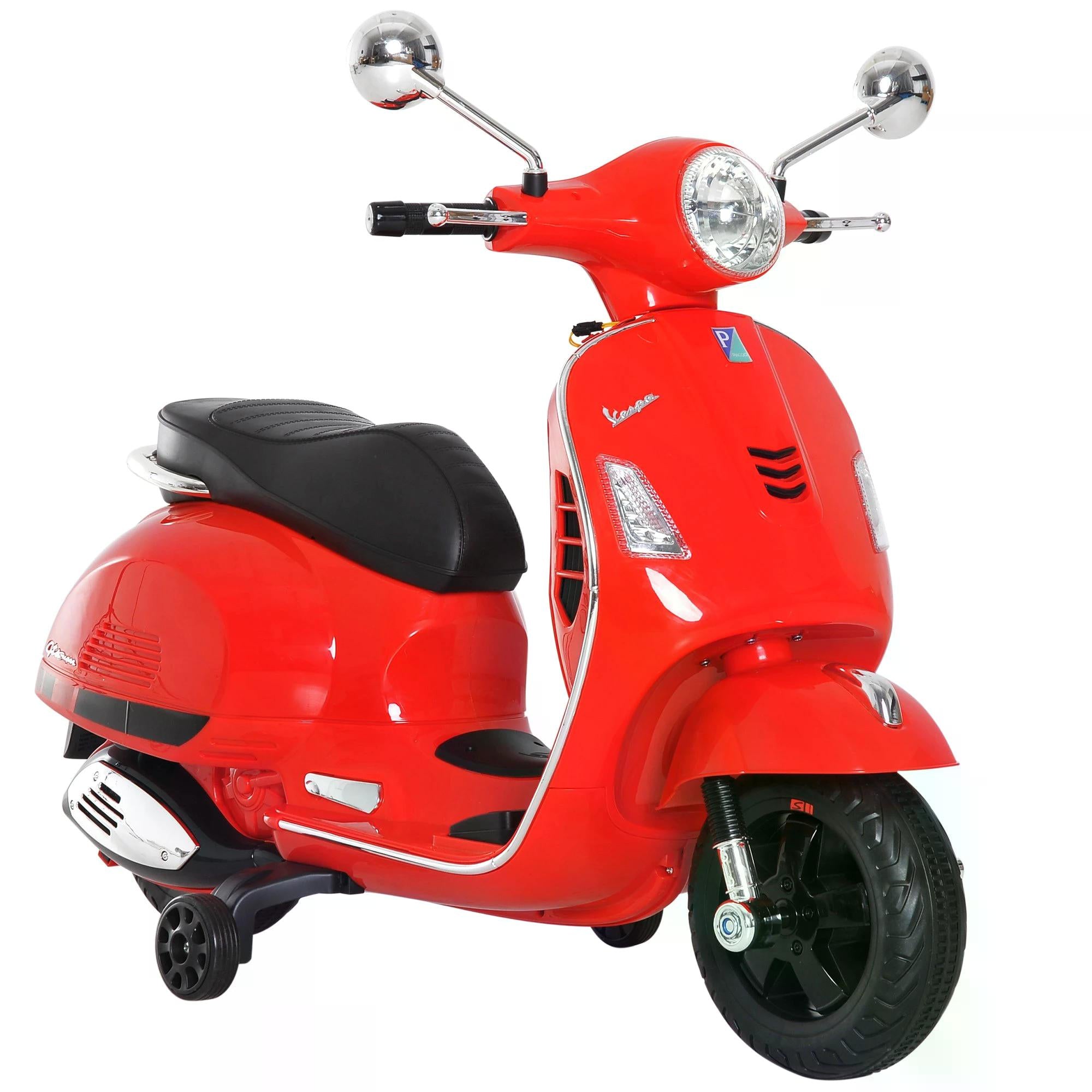 HOMCOM Kids' Motorcycle Ride-On: 6V with LED Illumination, Safe and Thrilling, Crimson - anydaydirect