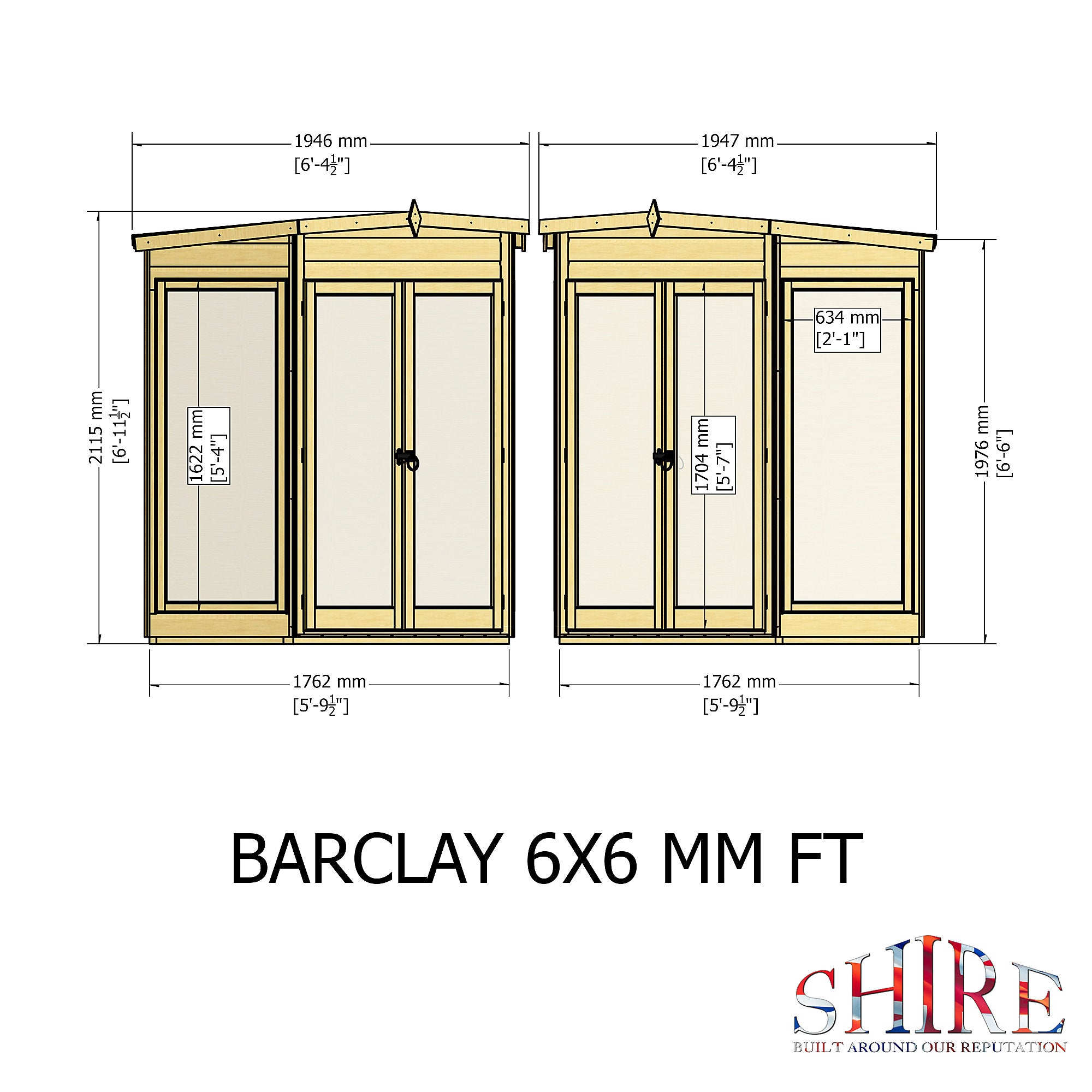 Shire Barclay 6x6 Summerhouse