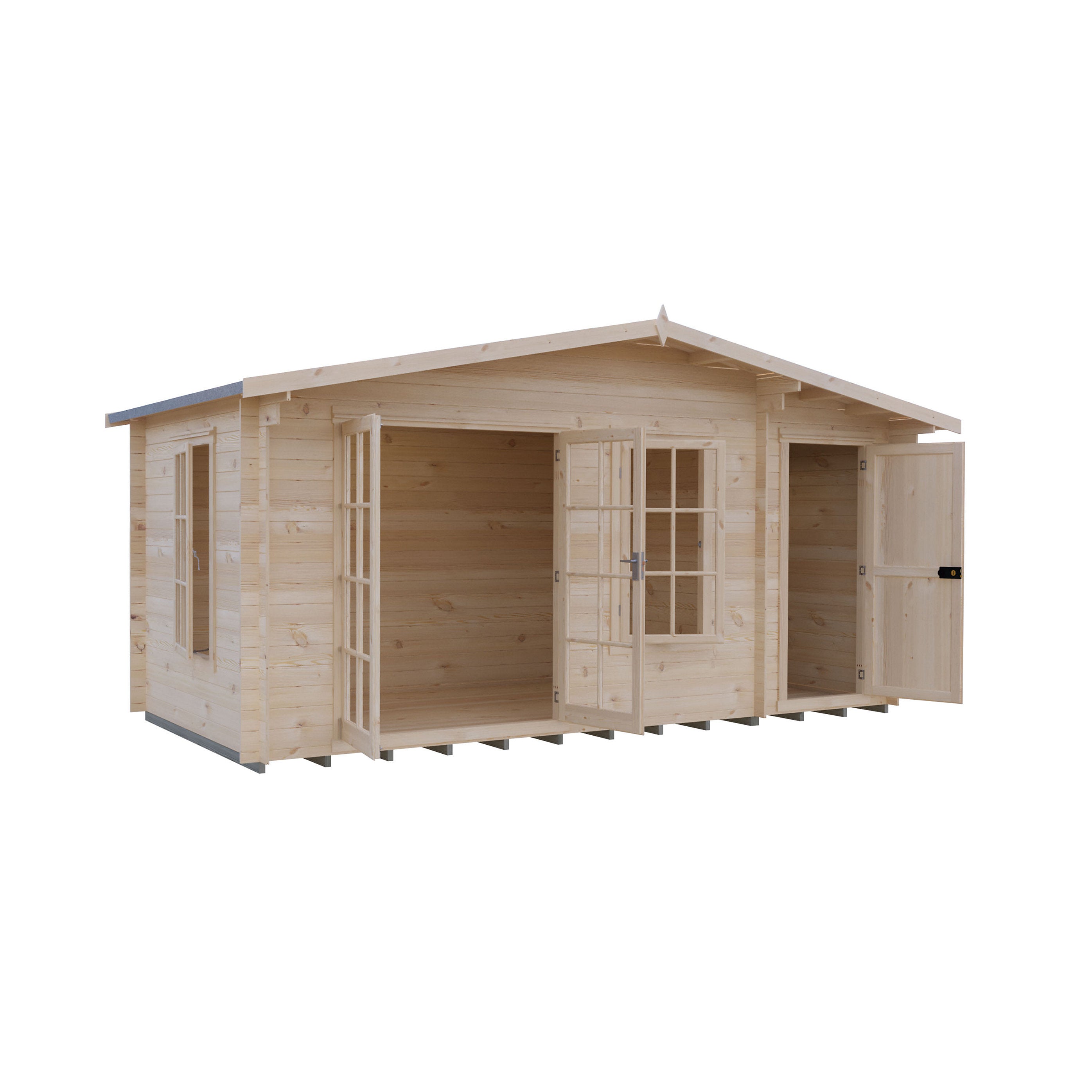 Shire Bourne 16x8 Log Cabin