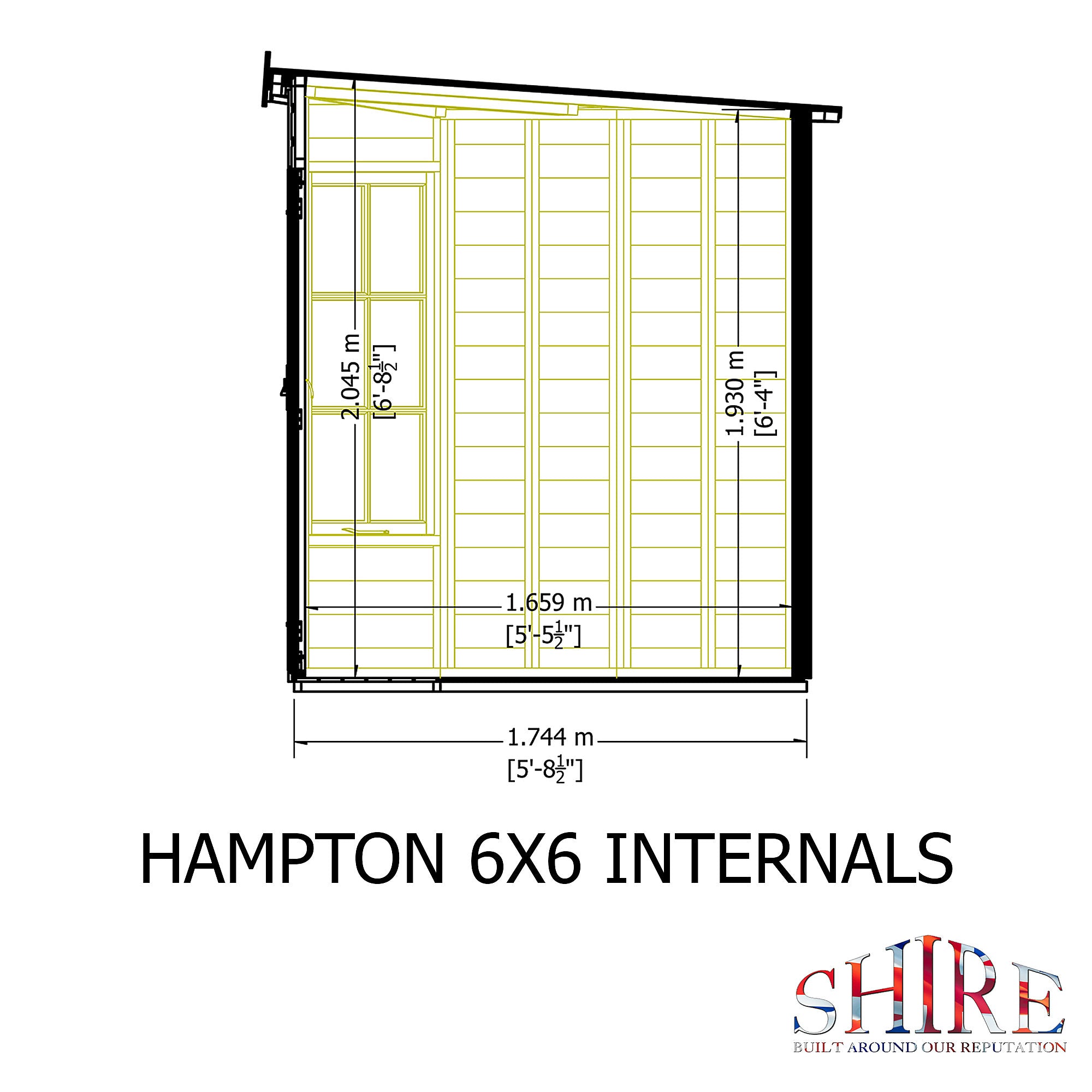 Shire Hampton 6x6 Summerhouse