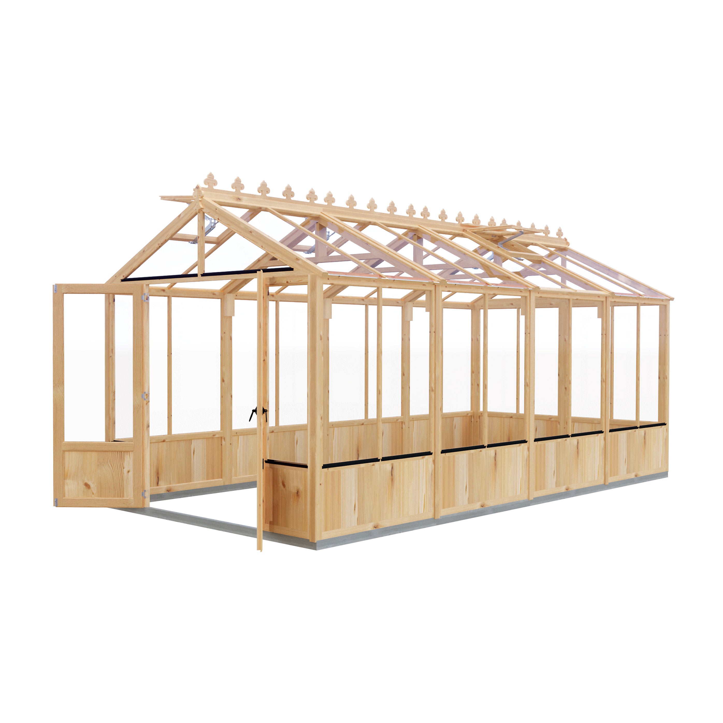 Shire Holkham 8x20 Timber Greenhouse