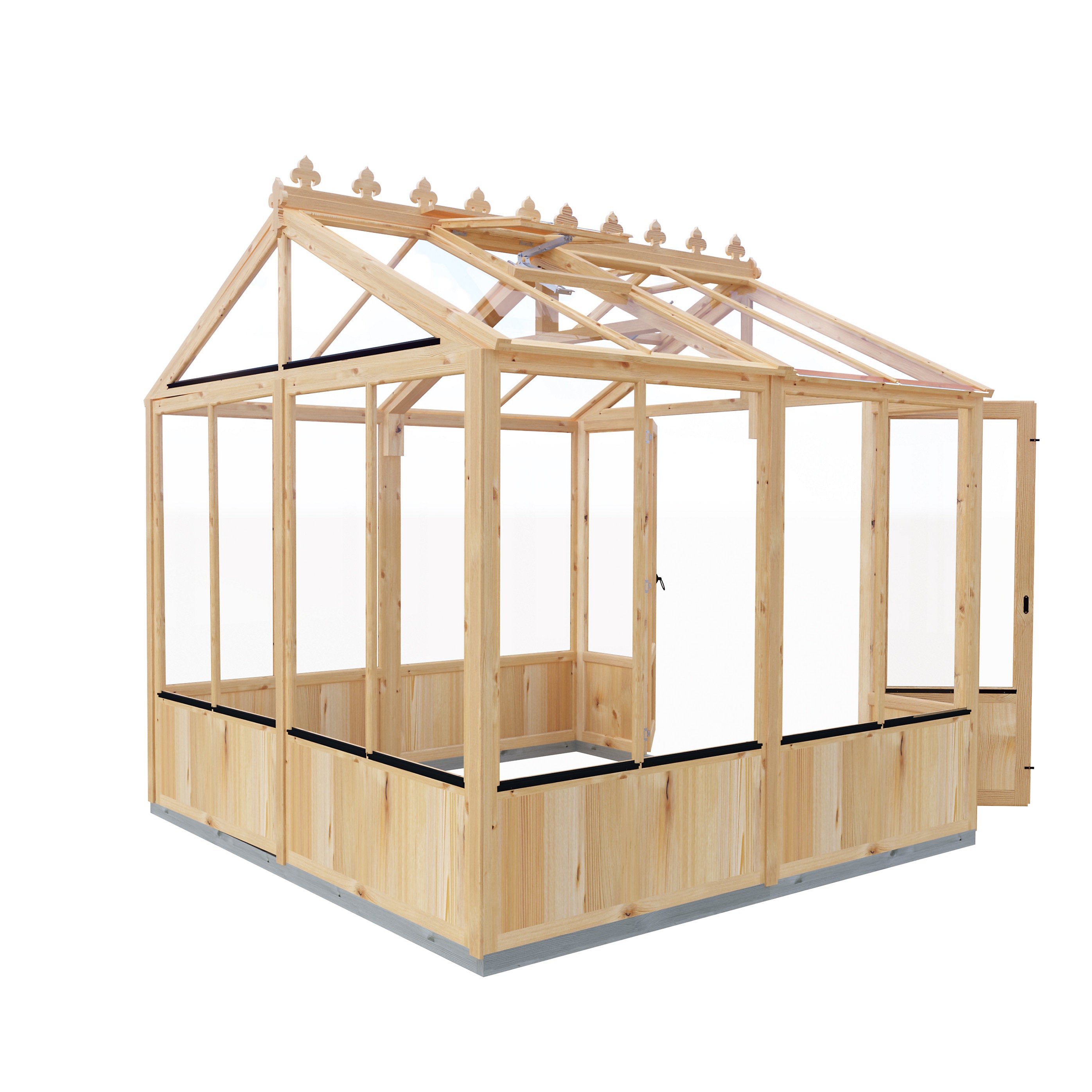 Shire Holkham 8x8 Timber Greenhouse