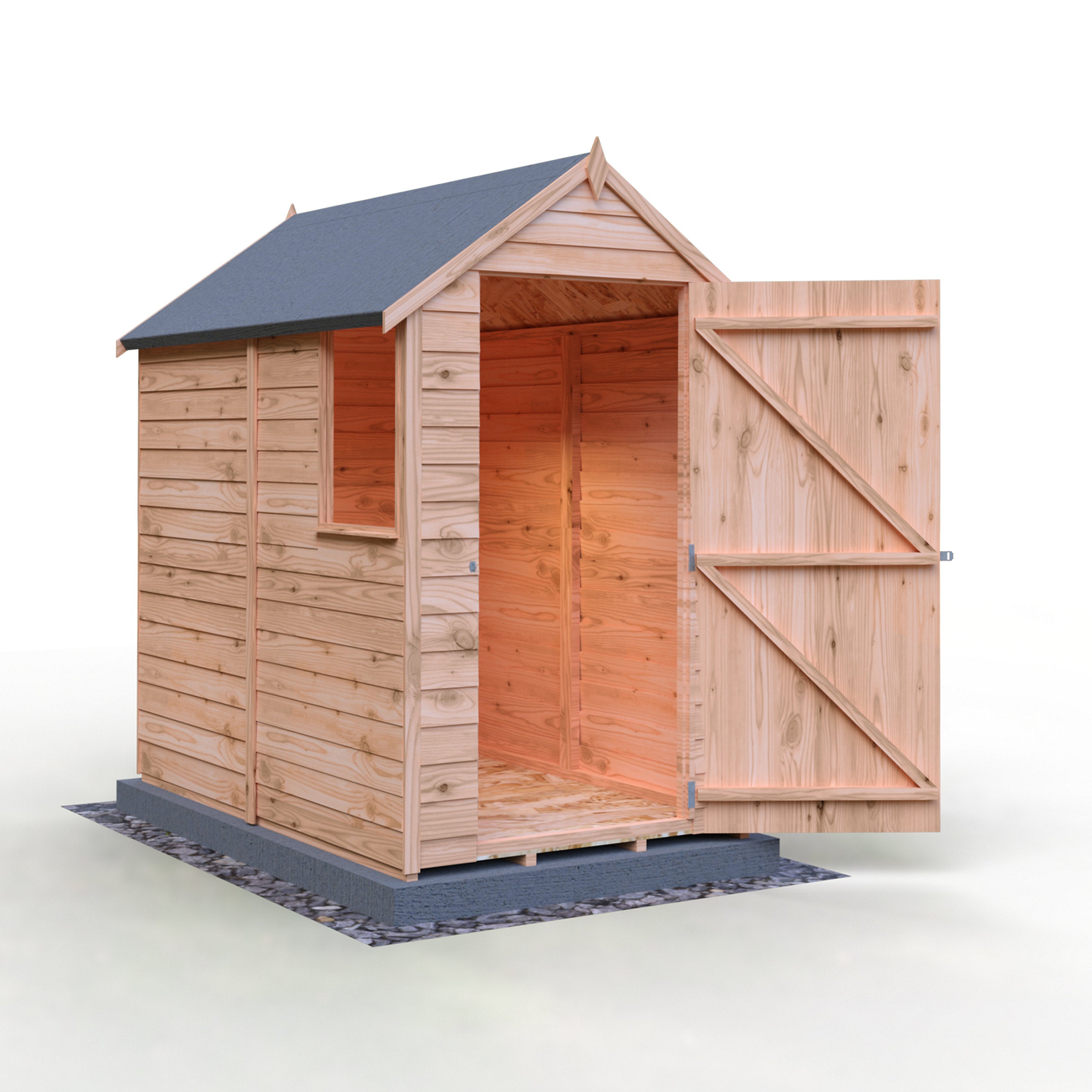Shire Super Value Overlap Shed 6x4